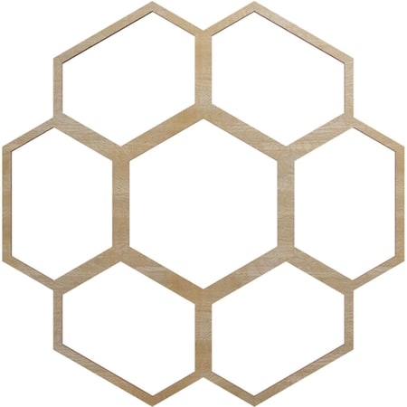 Ekena Millwork Florin Wood Fretwork Pierced Ceiling Medallion, Birch, 18"OD x 7 5/8"ID x 1/4"T CMWP18X18X0250FOBI